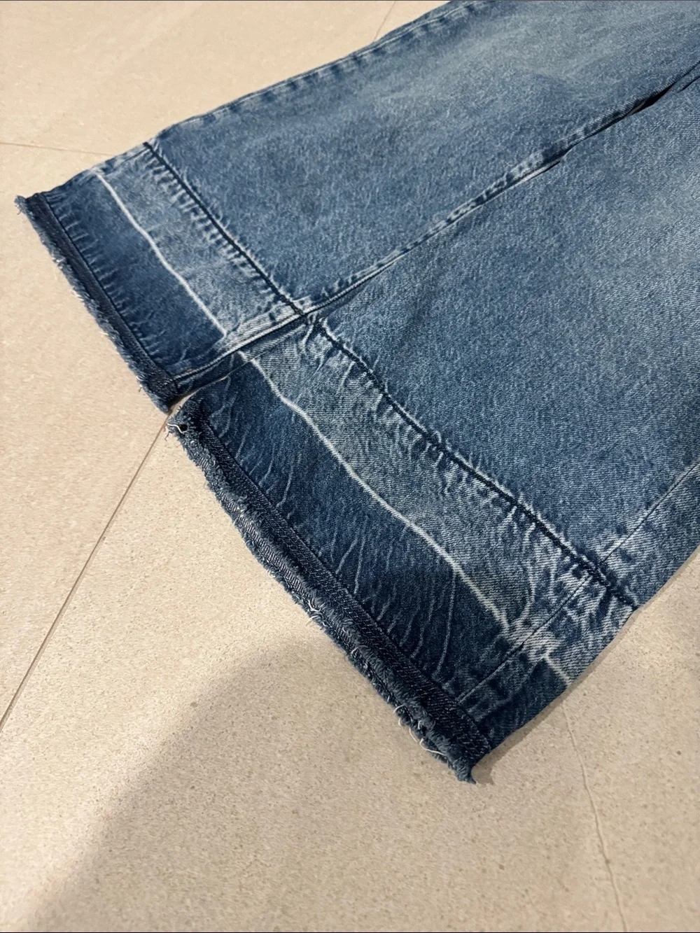 GAP Kids High Rise Stride Ankle Girls Wide-Leg Blue Jeans 10